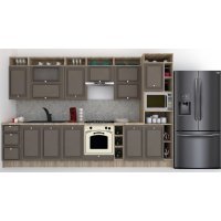 Bucatarie LEEA ART FRONT MDF ALAMO 340C K002 / decor 218