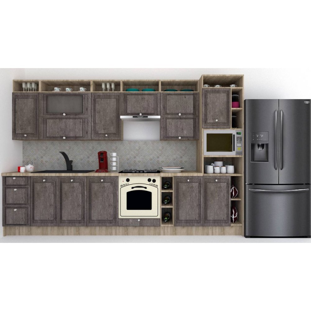 Bucatarie LEEA ART FRONT MDF ALAMO 340C K002 / decor 247