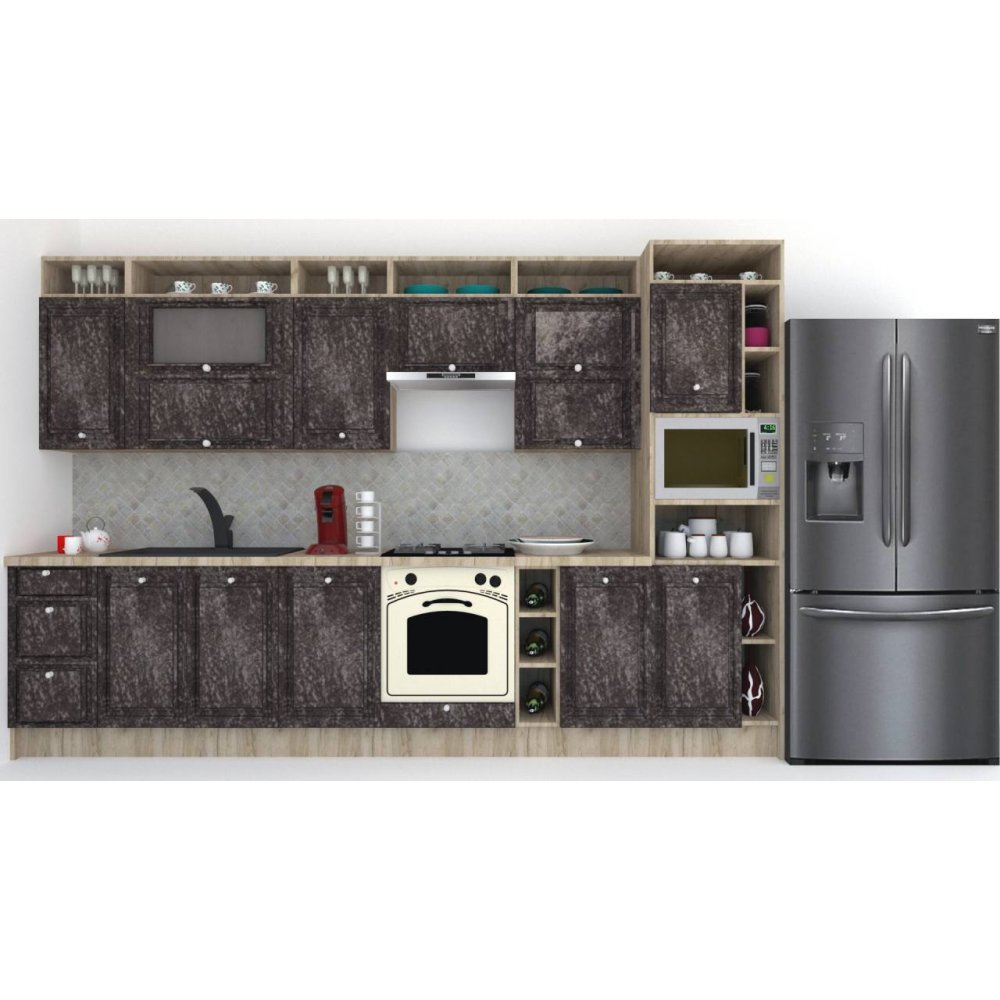 Bucatarie LEEA ART FRONT MDF ALAMO 340C K002 / decor 267