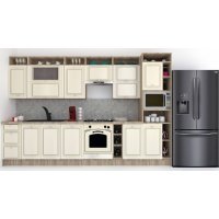 Bucatarie LEEA ART FRONT MDF PARMA 340C K002 / decor 242