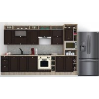 Bucatarie LEEA ART FRONT MDF PARMA 340C K002 / decor 244