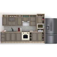 Bucatarie LEEA ART FRONT MDF PARMA 340C K002 / decor 265