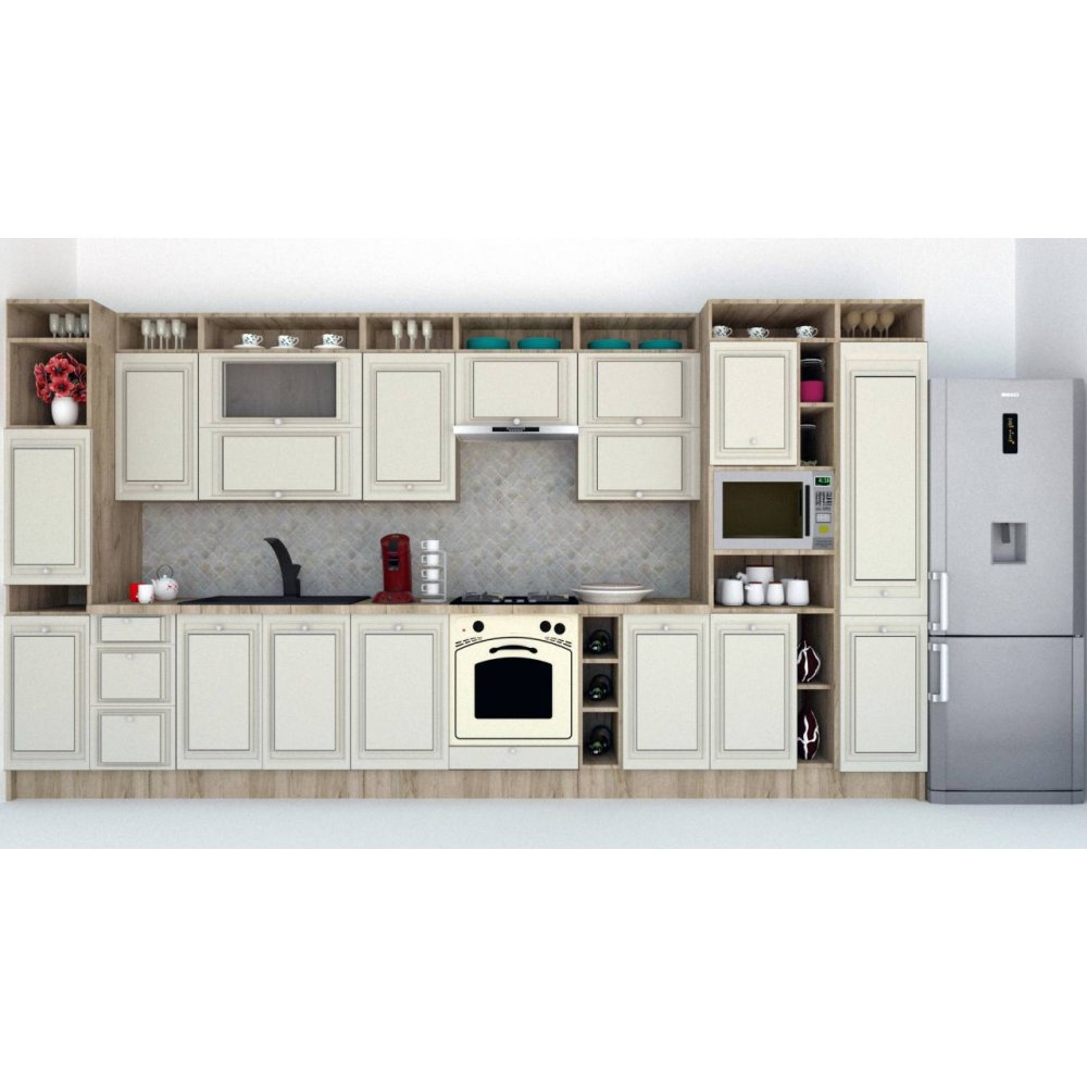 Bucatarie LEEA ART FRONT MDF EKRAN 420 K002 / decor 102