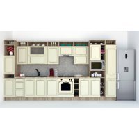 Bucatarie LEEA ART FRONT MDF PARMA 420 K002 / decor 191