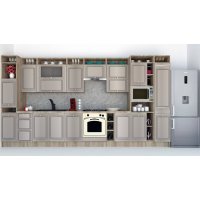 Bucatarie LEEA ART FRONT MDF PARMA 420 K002 / decor 227