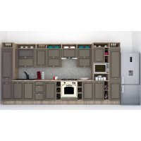 Bucatarie LEEA ART FRONT MDF ALAMO 440 K002 / decor 265