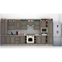 Bucatarie LEEA ART FRONT MDF EKRAN 440 K002 / decor 265