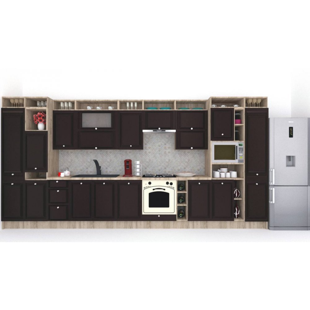 Bucatarie LEEA ART FRONT MDF EKRAN 460A K002 / decor 244