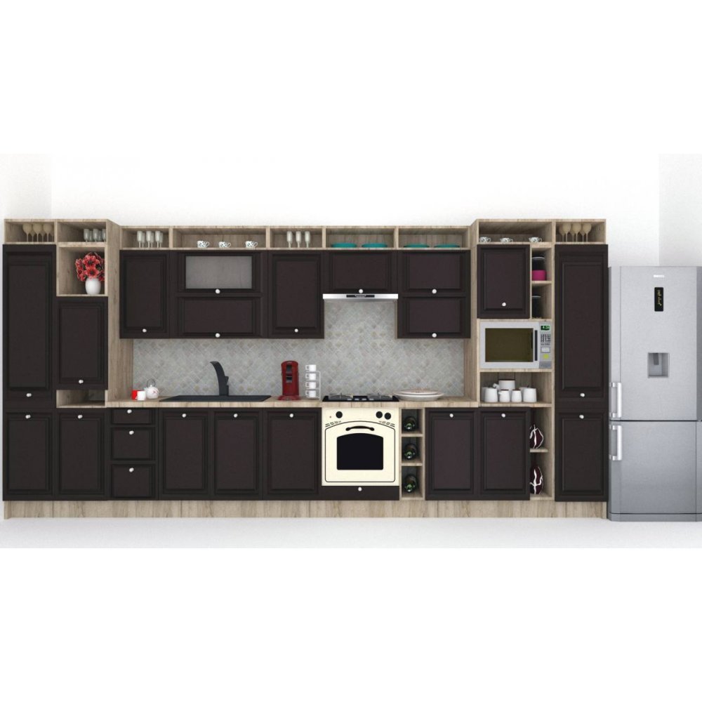 Bucatarie LEEA ART FRONT MDF PARMA 460A K002 / decor 225