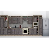 Bucatarie LEEA ART FRONT MDF PARMA 460A K002 / decor 247