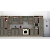Bucatarie LEEA ART FRONT MDF PARMA 460A K002 / decor 265