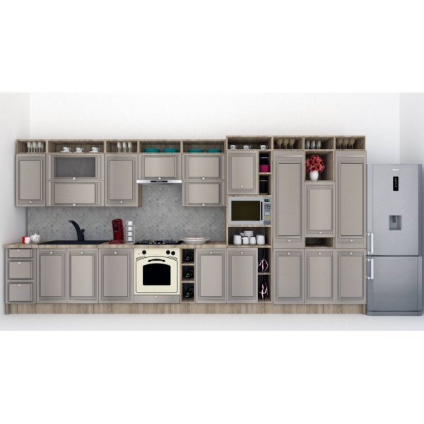 Bucatarie LEEA ART FRONT MDF ALAMO 460B K002 / decor 227