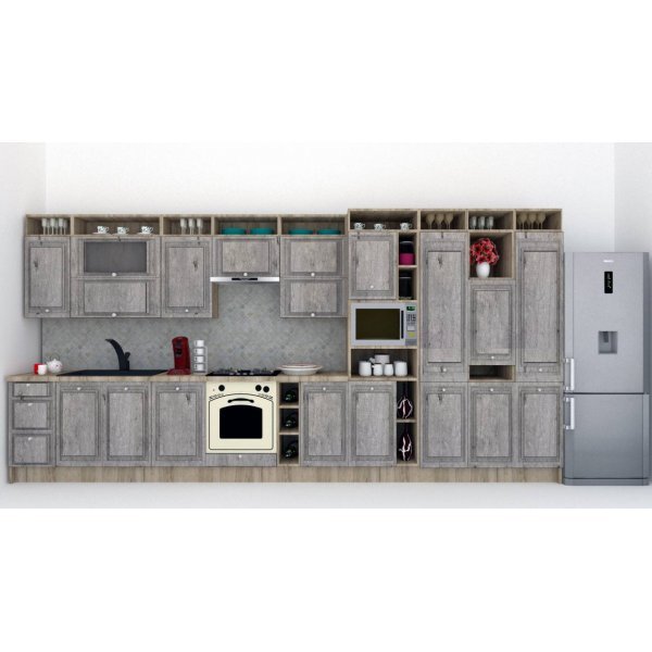 Bucatarie LEEA ART FRONT MDF ALAMO 460B K002 / decor 246