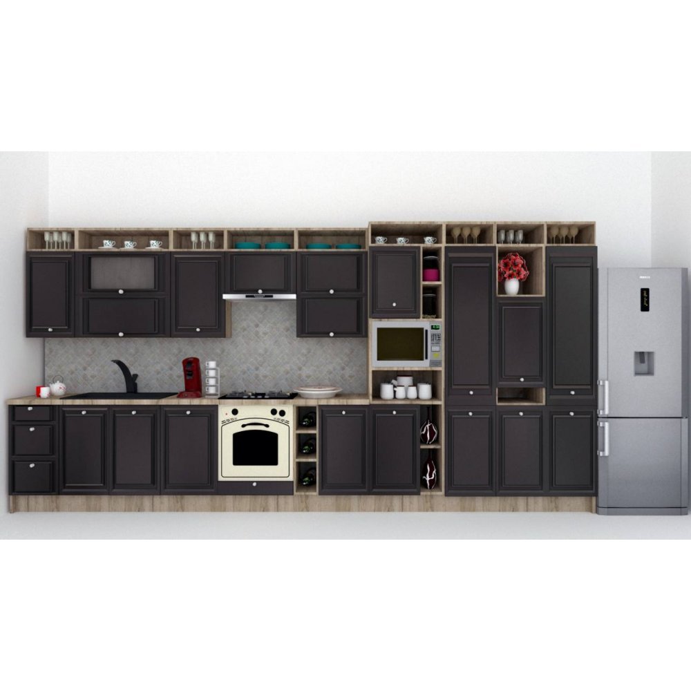 Bucatarie LEEA ART FRONT MDF ALAMO 460B K002 / decor 266