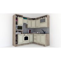 Bucatarie de Colt LEEA ART CORNER FRONT MDF EKRAN 180-220 A ST. K002 / decor 191