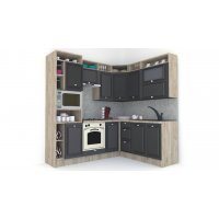 Bucatarie de Colt LEEA ART CORNER FRONT MDF PARMA 180-220 A ST. K002 / decor 258 Bucatarie de Colt LEEA ART CORNER FRONT MDF PARMA 180-220 A ST. K002 / decor 258