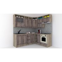 Bucatarie de Colt LEEA ART CORNER FRONT MDF CANYON 180-220 B DR. K002 / decor 213