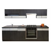 Bucatarie SARA 2B decor 8509 Sosna Norweska Czarna /8508 Sosna Norweska