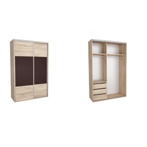 DRESSING NADIR 150 3A FRONT DAB SONOMA / MARON INCHIS