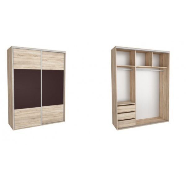 DRESSING NADIR 180 3A FRONT DAB SONOMA / MARON INCHIS