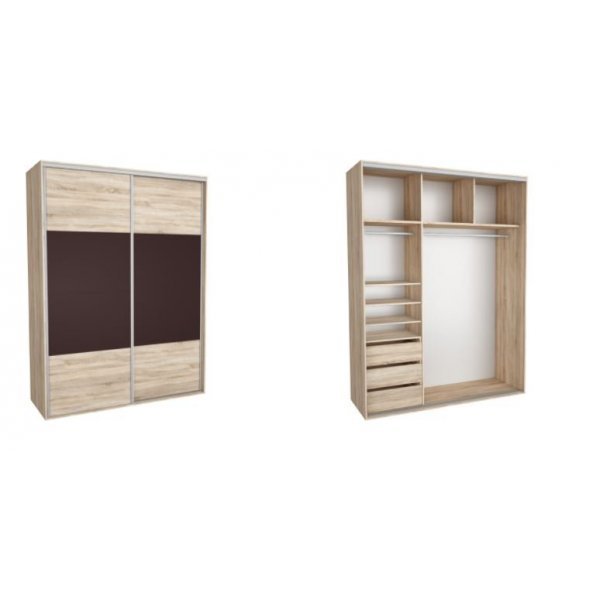 DRESSING NADIR 180 4A FRONT DAB SONOMA / MARON INCHIS