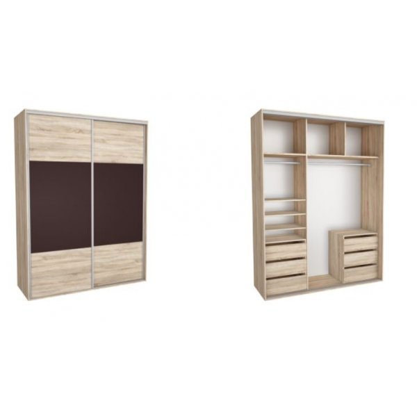 DRESSING NADIR 180 5A FRONT DAB SONOMA / MARON INCHIS