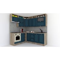 Bucatarie de Colt LEEA ART CORNER FRONT MDF FRESCO 180-220 B ST. K002 / decor 259 Bucatarie de Colt LEEA ART CORNER FRONT MDF FRESCO 180-220 B ST. K002 / decor 259