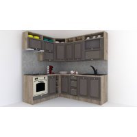 Bucatarie de Colt LEEA ART CORNER FRONT MDF FRESCO 180-220 B ST. K002 / decor 265