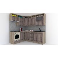 Bucatarie de Colt LEEA ART CORNER FRONT MDF STILE 180-220 B ST. K002 / decor 213