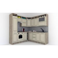 Bucatarie de Colt LEEA ART CORNER FRONT MDF EKRAN 220-220 A ST. K002 / decor 232