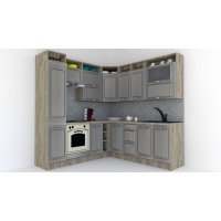 Bucatarie de Colt LEEA ART CORNER FRONT MDF CANYON 220-220 A ST. K002 / decor 210