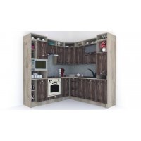 Bucatarie de Colt LEEA ART CORNER FRONT MDF EKRAN 220-220 B ST. K002 / decor 264