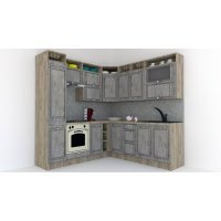 Bucatarie de Colt LEEA ART CORNER FRONT MDF ELBA 220-220 A ST. K002 / decor 246