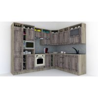 Bucatarie de Colt LEEA ART CORNER FRONT MDF ALAMO 220-280 ST. K002 / decor 213 Bucatarie de Colt LEEA ART CORNER FRONT MDF ALAMO 220-280 ST. K002 / decor 213