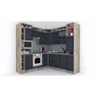 Bucatarie de Colt LEEA ART CORNER FRONT MDF STILE 220-220 B ST. K002 / decor 266