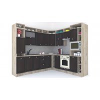 Bucatarie de Colt LEEA ART CORNER FRONT MDF PARMA 240-260 DR. K002 / decor 244