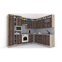 Bucatarie de Colt LEEA ART CORNER FRONT MDF FRESCO 220-280 ST. K002 / decor 264