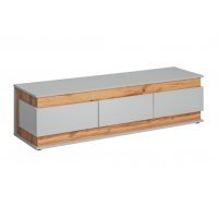 Comoda TV BERLIN 20 ASPG BL RTV Gri Perlat / Stejar Artisan Genarom AM