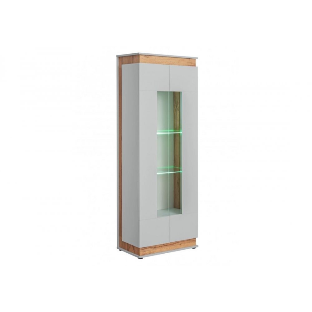 Vitrina BERLIN 20 ASPG BL WSW Gri Perlat / Stejar Artisan Genarom AM