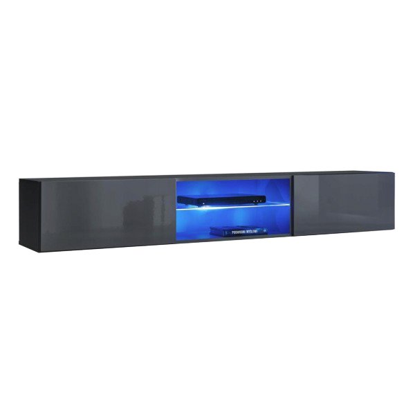 Comoda TV SWITCH 27 GG SW RTV 3 Genarom AM Grafit / Grafit Lucios