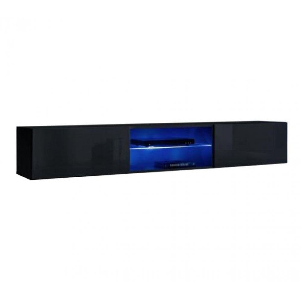 Comoda TV SWITCH 27 ZZ SW RTV 3 Genarom AM Negru / Negru Lucios