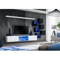 Living SWITCH 21 26 WS SW 21 Genarom AM Alb Lucios / Negru Lucios