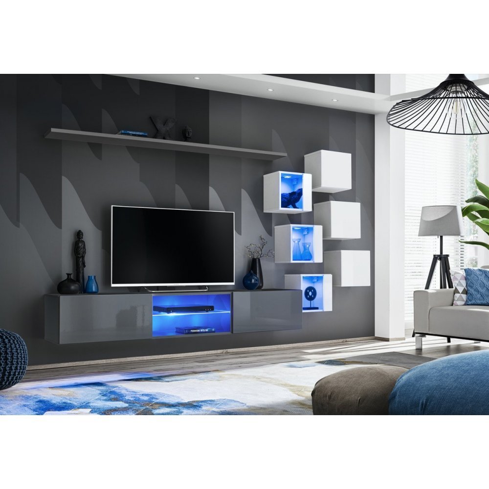 Living SWITCH 21 27 GW SW 21 Genarom AM Grafit Lucios / Alb Lucios