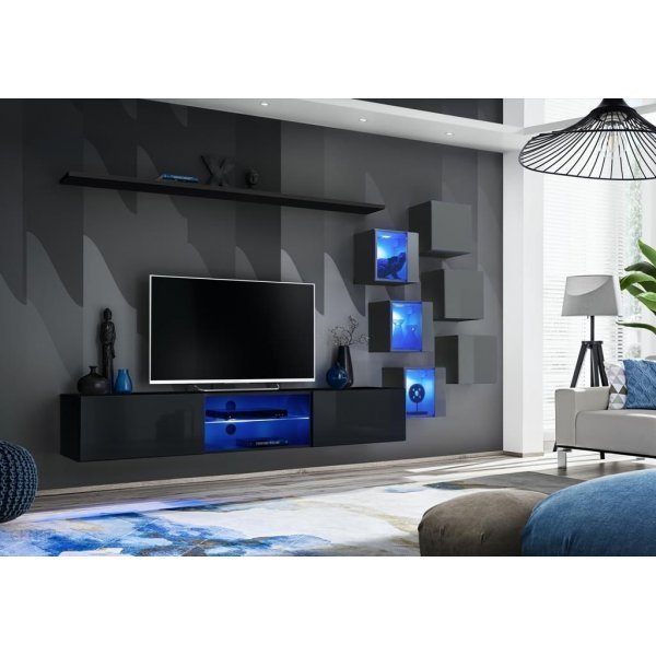 Living SWITCH 21 27 ZG SW 21 Genarom AM Negru Lucios / Grafit Lucios