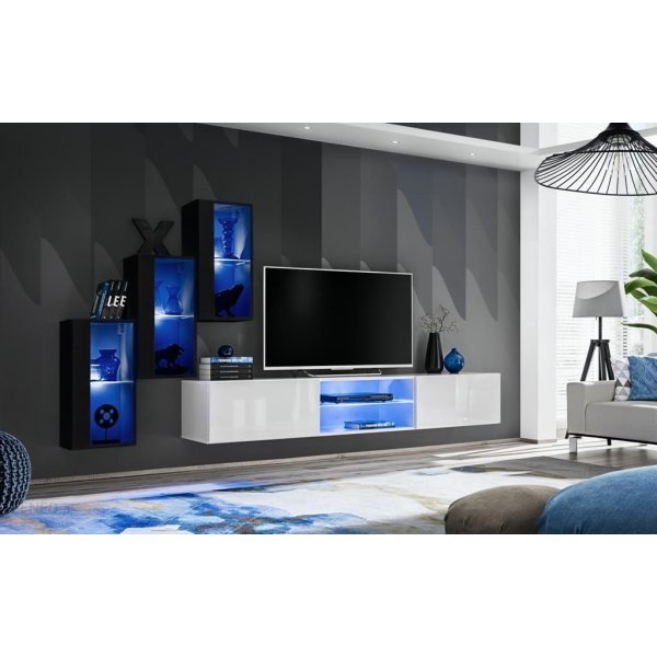 Living SWITCH 22 26 ZW WS 22 Genarom AM Negru Lucios / Alb Lucios