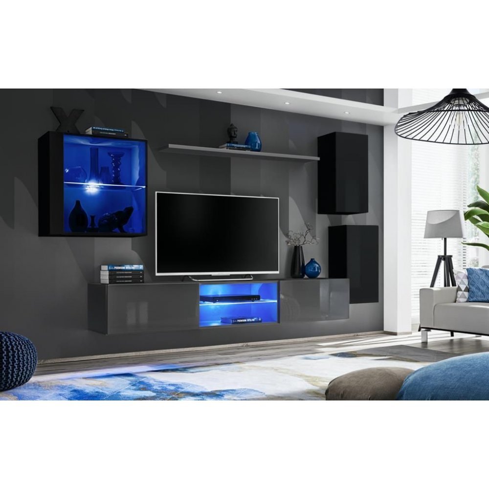 Living SWITCH 23 27 ZG SW 23 Genarom AM Alb Lucios / Grafit Lucios