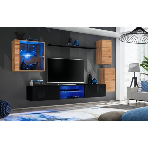 Living SWITCH 23 WTS SW 23 Genarom AM Stejar Wotan / Negru Lucios