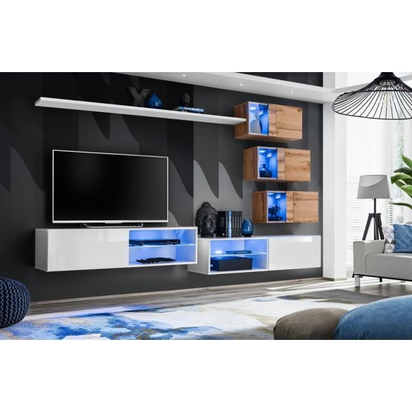 Living SWITCH 24 WWT SW 24 Genarom AM Alb Lucios / Stejar Wotan