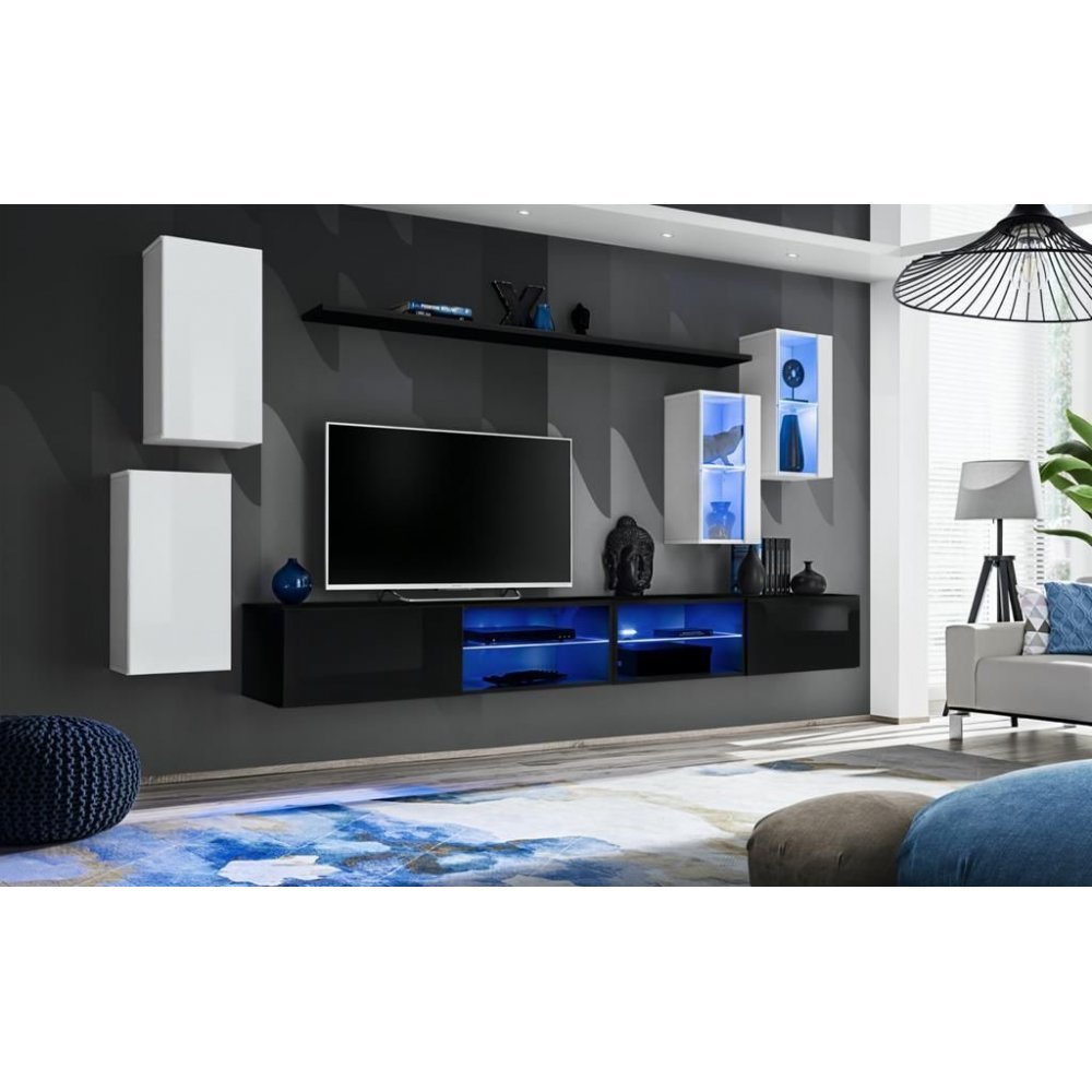Living SWITCH 25 26 WS SW 25 Genarom AM Alb Lucios / Negru Lucios
