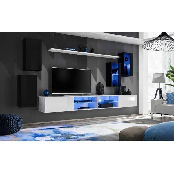 Living SWITCH 25 26 ZW WS 25 Genarom AM Negru Lucios / Alb Lucios